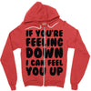 new rude birthday present Zipper Hoodie
