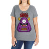 happy birthday monster Ladies Curvy T-Shirt