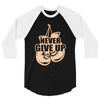 Never Give Up Uterine Cancer Awareness 3/4 Sleeve Shirt