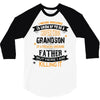 Super Cool Grandson Of A Freaking Awesome Father 3/4 Sleeve Shirt