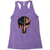 skull us flag Racerback Tank