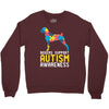 boxers support autism awareness Crewneck Sweatshirt
