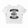 Premium Vintage  1961 Crop Top
