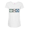 eat sleep money Maternity Scoop Neck T-shirt