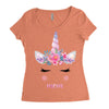 birthday unicorn family series mom Women's Triblend Scoop T-shirt