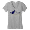 my cat ate your stick family Women's V-Neck T-Shirt