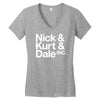 nick kurt dale Women's V-Neck T-Shirt