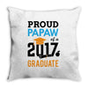 Class of 2017 Proud Papaw Graduation Throw Pillow