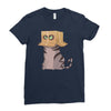cat in the box! Ladies Fitted T-Shirt