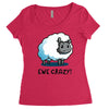 ewe crazy Women's Triblend Scoop T-shirt