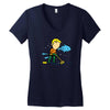 part time job   aquarium Women's V-Neck T-Shirt