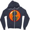 Kid Goku Saiyan With Dragon Ball 4 Star Zipper Hoodie