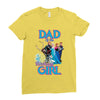 dad of the birthday girl Ladies Fitted T-Shirt