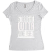 straight outta planet vegeta Women's Triblend Scoop T-shirt
