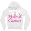 playing for breast cancer Zipper Hoodie