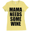 mamma needs some vino divertente Ladies Fitted T-Shirt
