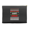 santa only comes once a year aunt is always here to cheer Accessory Pouches