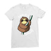 slow sloth Ladies Fitted T-Shirt