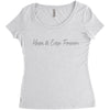keeps its edge forever Women's Triblend Scoop T-shirt