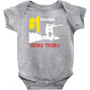 double trouble rocket ride Baby Bodysuit