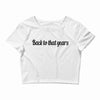 back to that years Crop Top