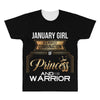 january  girl is a perfect combination of princess and warrior All Over Men's T-shirt