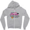 makeup to basketball Zipper Hoodie