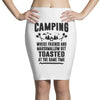 Camping Where Friends And Marshmallow Get Toasted At The Same Time Pencil Skirts