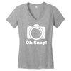 oh snap camera Women's V-Neck T-Shirt