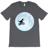 Biker Dinosaur - Dinosaur Riding A Bike To The Moon T-Shirt