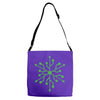 snowflake geek usb green Adjustable Strap Totes
