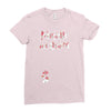Muggle On Board Floral Ladies Fitted T-Shirt