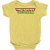 ninja turtles parody vegan Baby Bodysuit