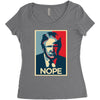 Nope Women's Triblend Scoop T-shirt