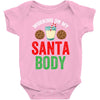 working on my santa body Baby Bodysuit