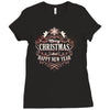 christmas happy new years Ladies Fitted T-Shirt