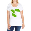 ginkgo leaves Ladies Curvy T-Shirt