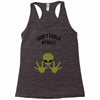 Alien Says Don't Touch My Belly Racerback Tank