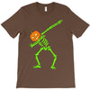 pumpkin skeleton dabbing T-Shirt