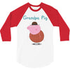 peppa pig grandpa pig 3/4 Sleeve Shirt