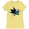 jose sharks youth Ladies Fitted T-Shirt