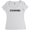 Studying Women's Triblend Scoop T-shirt
