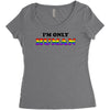 I'm Only Human Women's Triblend Scoop T-shirt