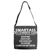 Smartass December Girl Adjustable Strap Totes