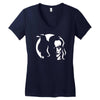 the crow die krahe horror Women's V-Neck T-Shirt