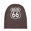 route 66 stampa bianca starda america sport Baby Beanies
