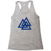 valknutr knoten der gefallenen odin nordisch symbol aspekte wotan Racerback Tank