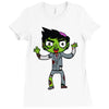 zombie (2) Ladies Fitted T-Shirt