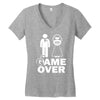 game over Women's V-Neck T-Shirt