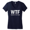 where's the food Women's V-Neck T-Shirt